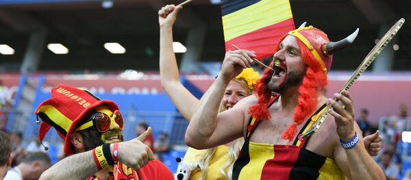 Hinchas de Bélgica Hinchas de Bélgica - Sputnik Mundo