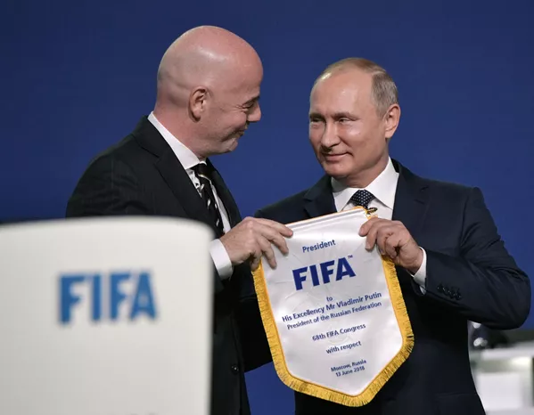 Vladímir Putin y el deporte rey Vladímir Putin y el deporte rey - Sputnik Mundo