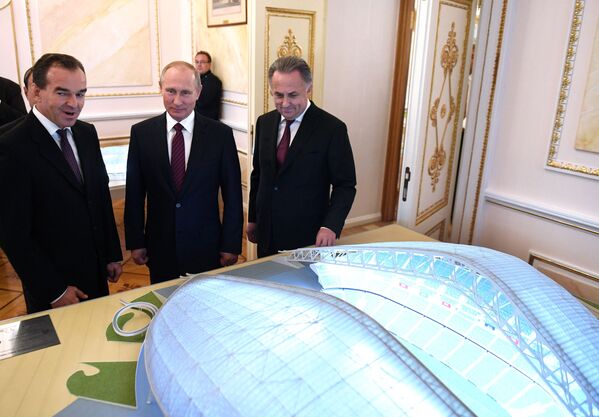 Vladímir Putin y el deporte rey - Sputnik Mundo