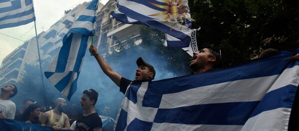 Las protestas en Grecia contra el acuerdo con Macedonia - Sputnik Mundo