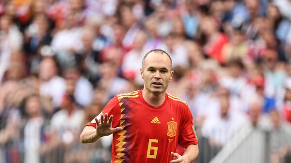 Andrés Iniesta, el mediocampista español  - Sputnik Mundo