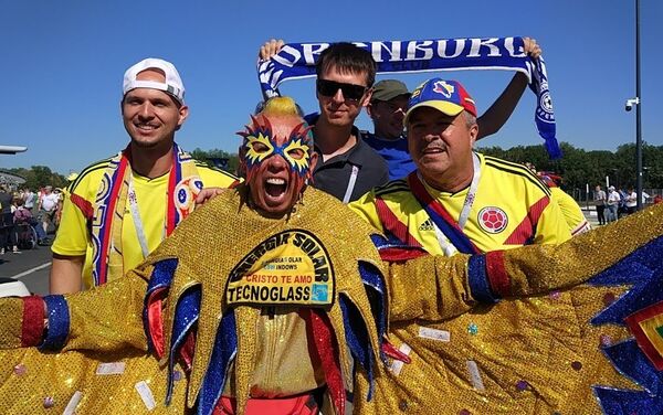 Hinchas colombianos - Sputnik Mundo