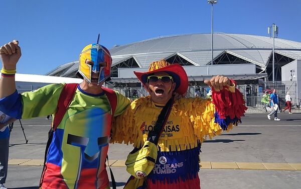 Hinchas colombianos - Sputnik Mundo