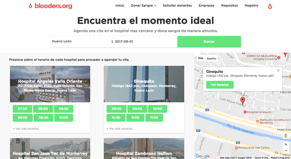 La web de Blooders, la plataforma digital de donación de sangre - Sputnik Mundo