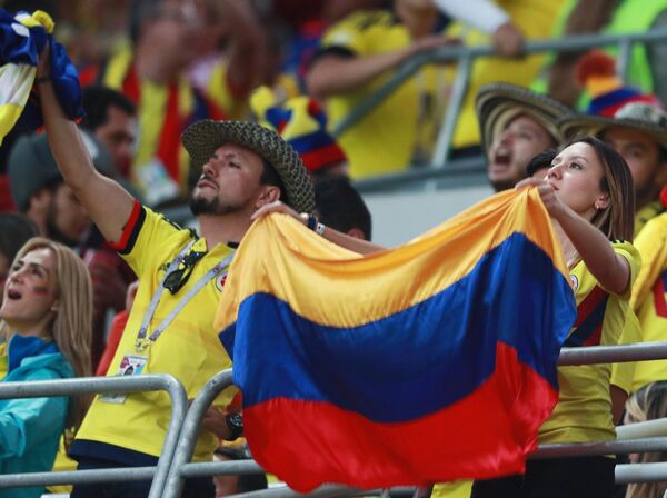 Hinchas colombianos - Sputnik Mundo