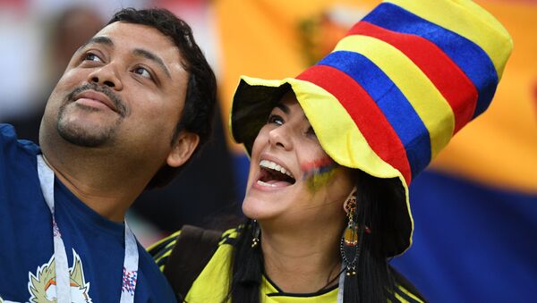 Hinchas colombianos - Sputnik Mundo