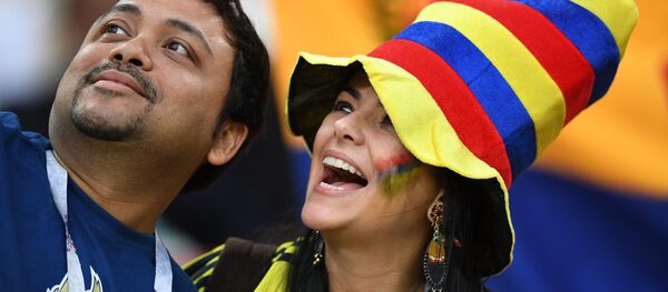 Hinchas colombianos - Sputnik Mundo