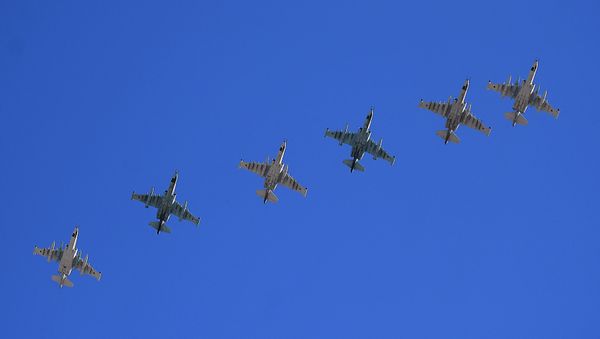 Aviones de asalto ruso Su-25 (imagen referencial) Aviones de asalto ruso Su-25 (imagen referencial) - Sputnik Mundo