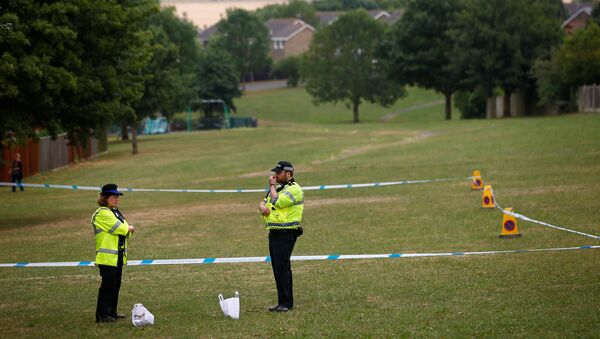 Policía en Amesbury, Reino Unido - Sputnik Mundo