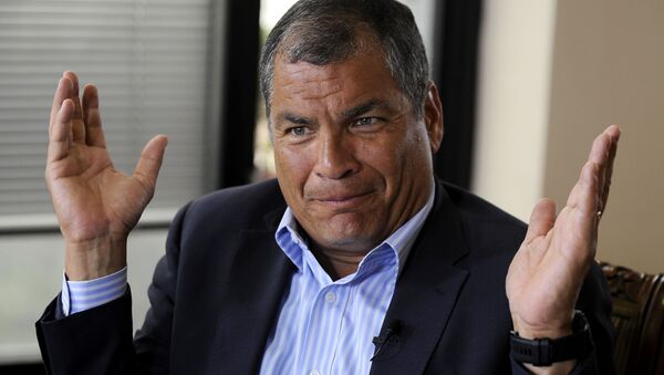 Rafael Correa, expresidente de Ecuador (archivo) - Sputnik Mundo