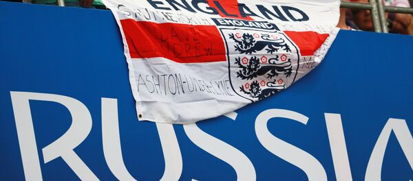 Bandera de Inglaterra en un partido del Mundial Rusia - Sputnik Mundo