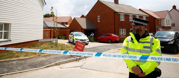 Policía británica en Amesbury, Reino Unido - Sputnik Mundo