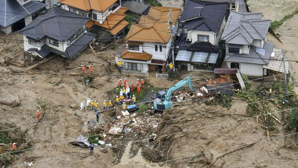 Lluvias torrenciales en Japón Lluvias torrenciales en Japón - Sputnik Mundo