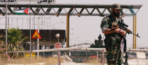 El paso de Nasib en la frontera entre Siria y Jordania - Sputnik Mundo