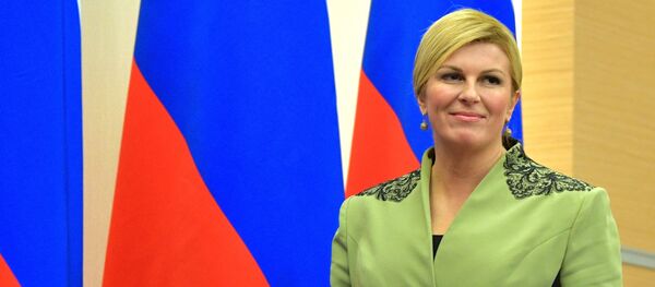 La presidenta de Croacia, Kolinda Grabar-Kitarovic - Sputnik Mundo