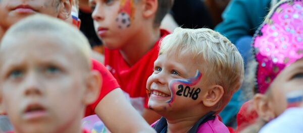 Niños rusos en el Mundial 2018 Niños rusos en el Mundial 2018 - Sputnik Mundo
