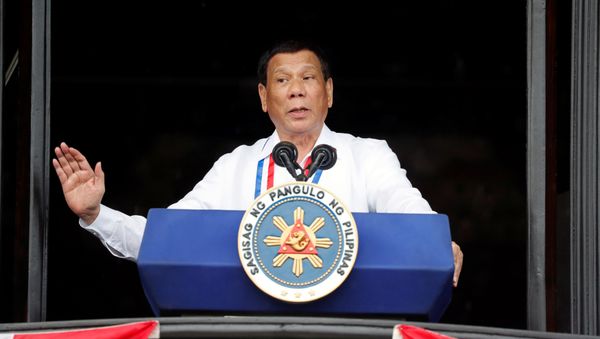Rodrigo Duterte, presidente de Filipinas Rodrigo Duterte, presidente de Filipinas - Sputnik Mundo