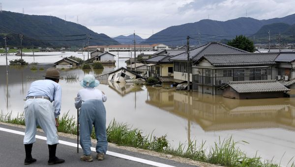 Las consecuencias de las inundaciones en Japón Las consecuencias de las inundaciones en Japón - Sputnik Mundo