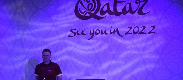 Un pabellón de Catar en Moscú durante el Mundial 2018 (imagen referencial) - Sputnik Mundo