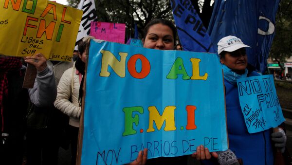 Protesta en Buenos Aires, Argentina - Sputnik Mundo