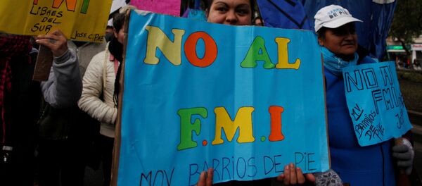 Protesta en Buenos Aires, Argentina - Sputnik Mundo