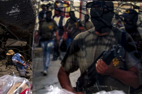 Policía Comunitaria de Olinalá, estado de Guerrero, México - Sputnik Mundo