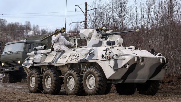 Transporte blindado BTR-82A, imagen referencial - Sputnik Mundo