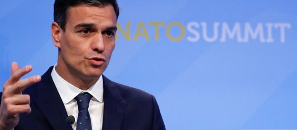 El presidente del Gobierno de España, Pedro Sánchez, en la cumbre de la OTAN El presidente del Gobierno de España, Pedro Sánchez, en la cumbre de la OTAN - Sputnik Mundo