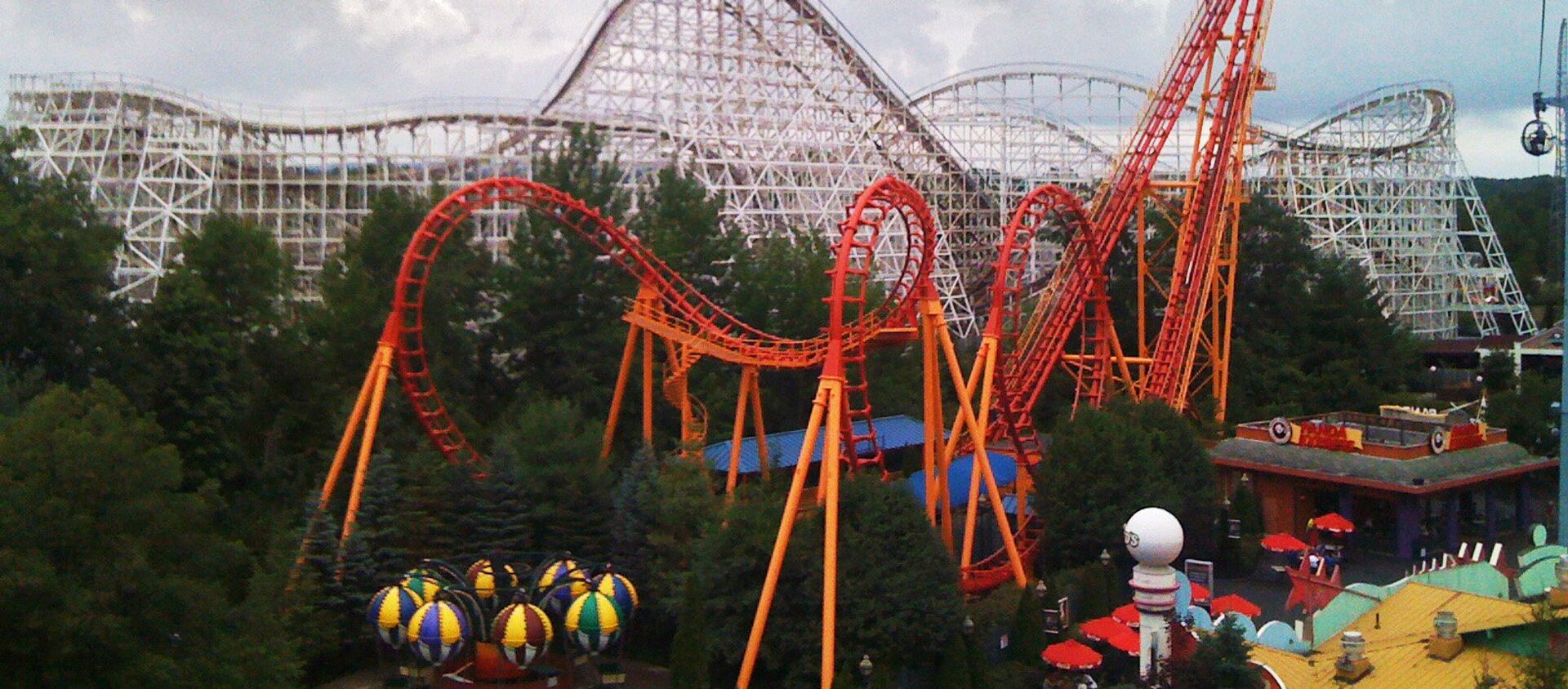 Parque de atracciones Six Flags, en Ciudad de México. - Sputnik Mundo, 1920, 12.07.2018