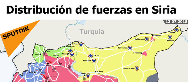 La distribución de fuerzas en Siria - Sputnik Mundo