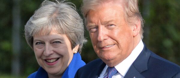 Primera ministra del Reino Unido, Theresa May, y presidente de EEUU, Donald Trump Primera ministra del Reino Unido, Theresa May, y presidente de EEUU, Donald Trump - Sputnik Mundo