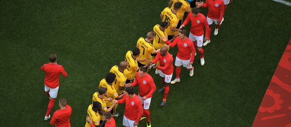 Las selecciones de Bélgica e Inglaterra en San Petersburgo - Sputnik Mundo