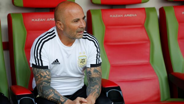 Jorge Sampaoli, entrenador de la selección argentina - Sputnik Mundo