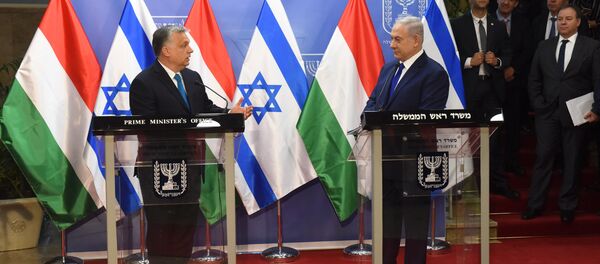 Primer ministro de Hungría, Viktor Orbán y primer ministro de Israel, Benjamín Netanyahu Primer ministro de Hungría, Viktor Orbán y primer ministro de Israel, Benjamín Netanyahu - Sputnik Mundo