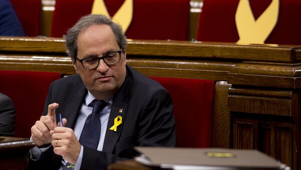 Quim Torra, presidente de la Generalitat de Cataluña - Sputnik Mundo