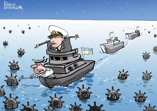 Ucrania planea plantar minas en el mar de Azov