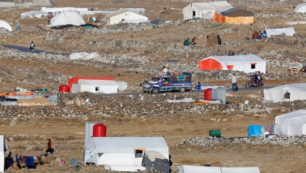 Un campo de refugiados en Siria - Sputnik Mundo