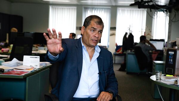 Rafael Correa, expresidente de Ecuador - Sputnik Mundo