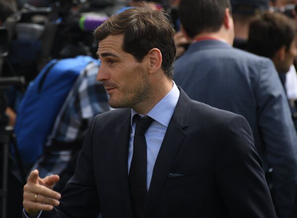 Iker Casillas en la inauguración de la Copa del Mundo Rusia 2018 en Moscú  - Sputnik Mundo