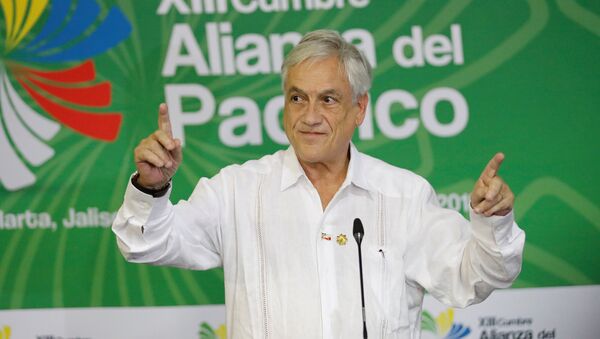 Sebastián Piñera, presidente de Chile - Sputnik Mundo