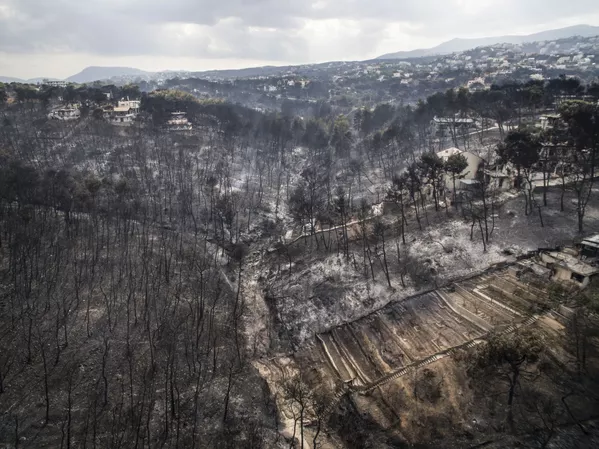 Una tragedia indescriptible: los incendios forestales asolan Grecia - Sputnik Mundo