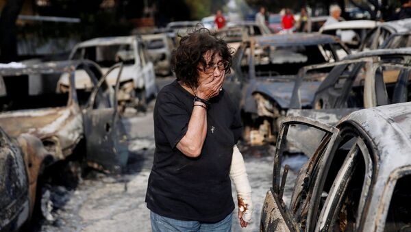 Una tragedia indescriptible: los incendios forestales asolan Grecia - Sputnik Mundo