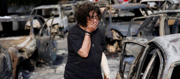 Una tragedia indescriptible: los incendios forestales asolan Grecia - Sputnik Mundo