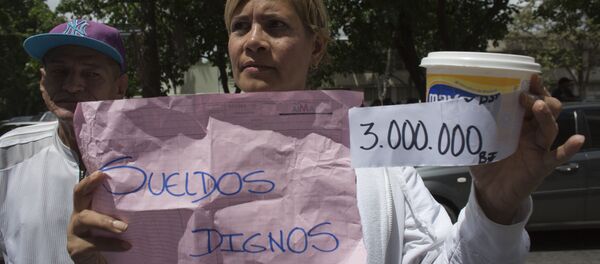 Manifestación de trabajadores de salud en Venezuela - Sputnik Mundo