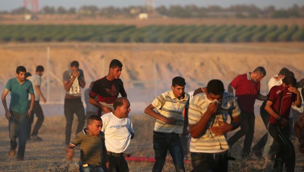 Protestas en Gaza Protestas en Gaza - Sputnik Mundo