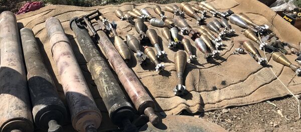 Almacen de municiones en Siria (archivo) - Sputnik Mundo