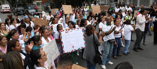 Manifestación de trabajadores de salud en Venezuela - Sputnik Mundo