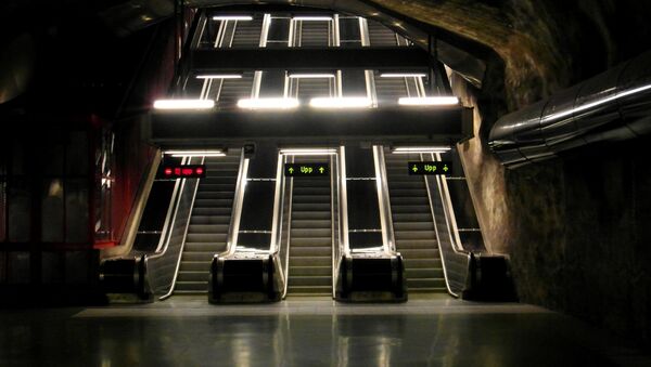 Metro en Suecia (imagen referencial) - Sputnik Mundo