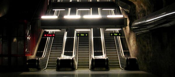 Metro en Suecia (imagen referencial) - Sputnik Mundo