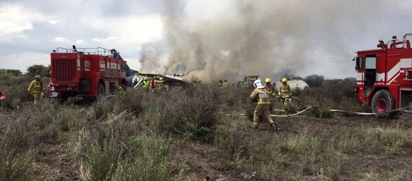 Siniestro de un avión de pasajeros en México - Sputnik Mundo